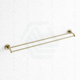 G#2(Gold) Fienza Axle 900Mm Double Towel Rail Urban Brass Brushed Gold Rails