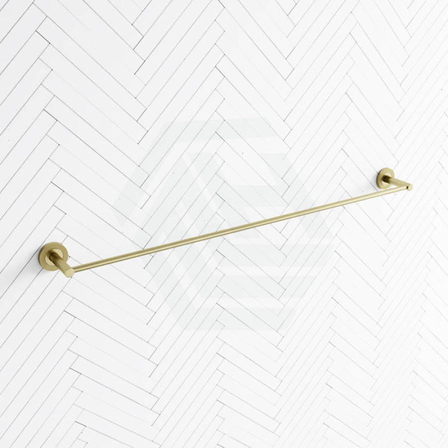 G#2(Gold) Fienza Axle 900Mm Single Towel Rail Urban Brass Brushed Gold Rails