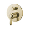 G#2(Gold) Fienza Eleanor Wall Diverter Mixer Ceramic Handle Optional Brushed Gold Mixers With