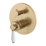 G#2(Gold) Fienza Eleanor Wall Diverter Mixer Urban Brass/Brushed Gold Mixers