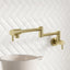 G#2(Gold) Fienza Kaya Urban Brass Extendable Arm Kitchen Pot Filler Mixer Cold Water Only Tap
