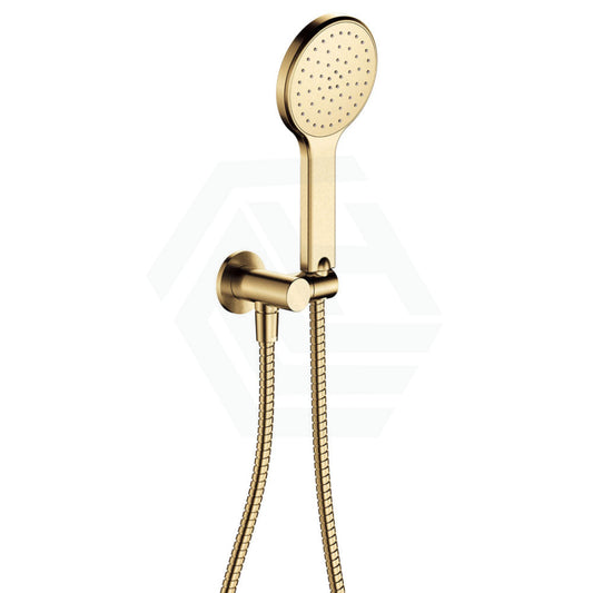 G#2(Gold) Fienza Kaya Urban Brass Hand Shower With Round Plate Handheld Sets
