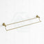 G#2(Gold) Fienza Lillian 810Mm Urban Brass Double Towel Rail Brushed Gold Rails