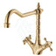 G#2(Gold) Fienza Lillian Shepherds Crook Sink Mixer Urban Brass Swivel Mixers