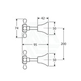 G#2(Gold) Fienza Lillian Wall Top Assemblies Urban Brass