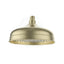 G#2(Gold) Ikon Clasico 220Mm Round Brass Brushed Gold Shower Head Heads