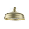 G#2(Gold) Ikon Clasico 220Mm Round Brass Brushed Gold Shower Head Heads