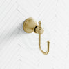 G#2(Gold) Ikon Clasico Brushed Gold Brass Robe Hook Hooks