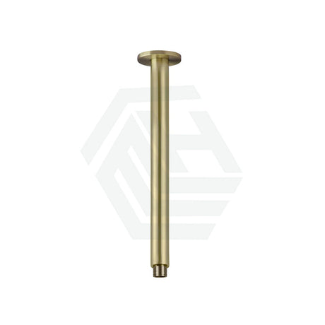 G#2(Gold) Meir 300Mm Round Ceiling Shower Arm Pvd Tiger Bronze Solid Brass Brushed Gold Arms