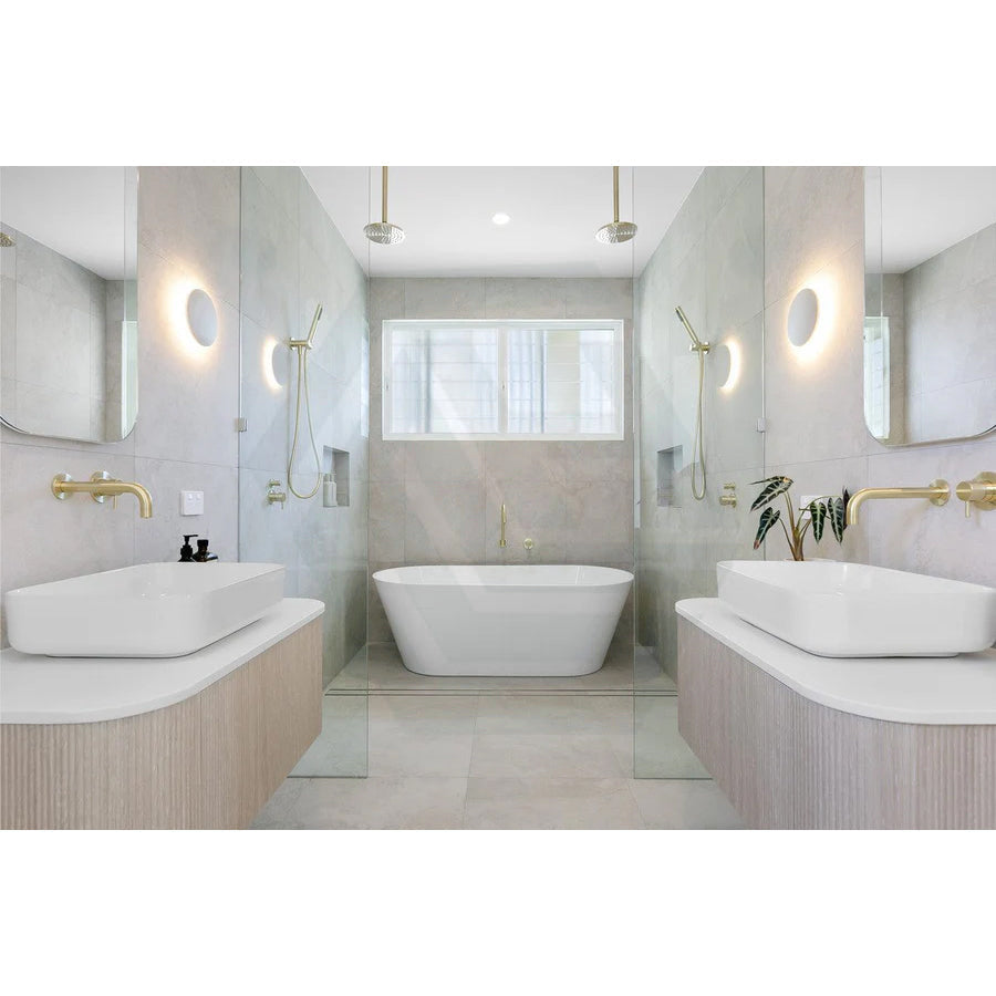 G#2(Gold) Meir 300Mm Round Ceiling Shower Arm Pvd Tiger Bronze Solid Brass Brushed Gold Arms