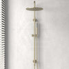 G#2(Gold) Meir 300Mm Round Pvd Tiger Bronze Twin Shower Station Universal Water Inlet Showers