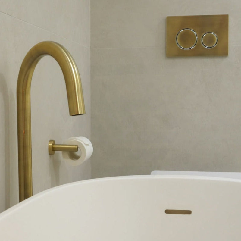 Geberit Inwall Cistern Button For Sigma 21 Dual Flush Plate Tiger Bronze Toilets Push Buttons
