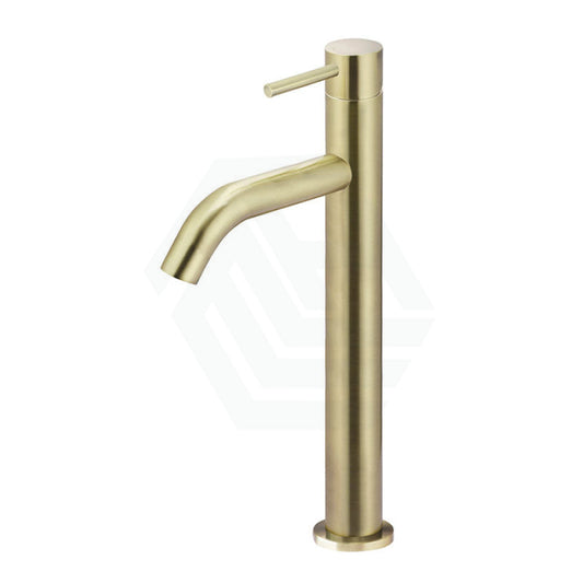 G#2(Gold) Meir Piccola Tiger Bronze Tall Basin Mixer Tap With 130Mm Spout Solid Brass Mixers