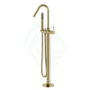 G#2(Gold) Meir Round Freestanding Bath Spout And Hand Shower Pvd Tiger Bronze Floor Mounted Mixers