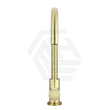 Meir Round Gooseneck 360¡ã Swivel Kitchen Mixer Tap With Pinless Handle Pvd Tiger Bronze Sink Mixers