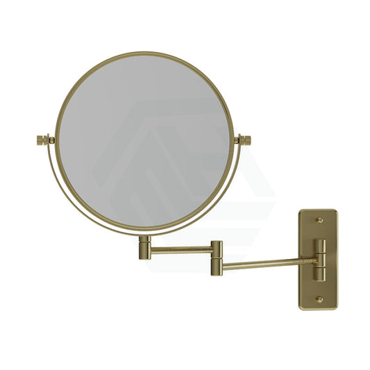G#5(Gold) Thermogroup 200Mm Round Makeup Mirror 1&5X Magnification Brushed Brass Mirrors