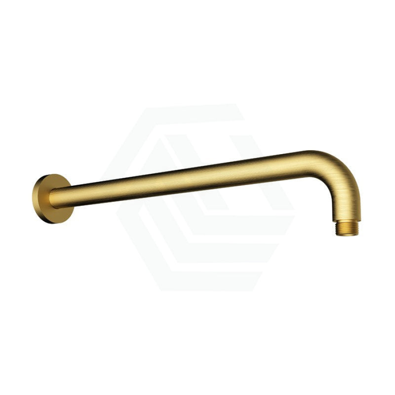 400Mm Round Horizontal Shower Arm Brushed Gold Wall Mounted Arms