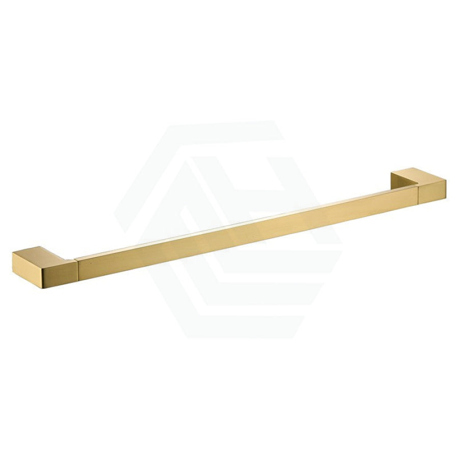 G#1(Gold) Ceram 600/800Mm Brushed Gold Single Towel Rail Brass & Zinc Alloy Rails
