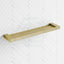 G#3(Gold) Ceram Brushed Gold Cosmetic Metal Shelf Brass & Zinc Alloy Back To Wall Bathroom Shelves