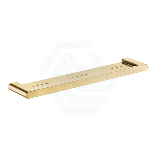G#1(Gold) Flores Brushed Gold Metal Shelf Brass & Zinc Alloy Back To Wall Bathroom Shelves