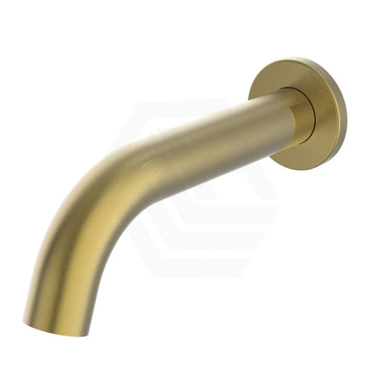 G#4(Gold) Ikon Hali Brushed Gold Brass Round Bath Spout 47.5Mm Cover Plate Wall Spouts