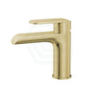G#3(Gold) Ikon Kara Solid Brass Brushed Gold Basin Mixer Tap For Vanity And Sink Short Mixers
