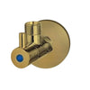 G#3(Gold) Linkware Dan Elle Solid Brass Brushed Gold 1/4 Turn Ceramic Disk Mini Cistern Cock