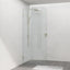 G#2(Gold) 900/1000/1100X2100Mm Frameless Edge Curved Shower Screen Single Door Fixed Panel 10Mm