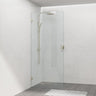 G#2(Gold) 900/1000/1100X2100Mm Frameless Edge Curved Shower Screen Single Door Fixed Panel 10Mm