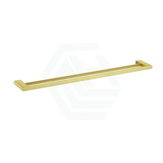 G#4(Gold) Cora 600/800Mm Double Towel Rail Brushed Gold Rails