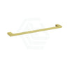 G#4(Gold) Cora 600/800Mm Single Towel Rail Brushed Gold Rails