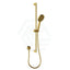 G#4(Gold) Cora Brushed Gold Round Sliding Handheld Shower Head On Rail With Water Inlet