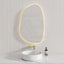 G#6(Gold) Aulic Tarcoola 553X903Mm Brushed Gold Framed Touchless Backlit Led Mirror Special Shape