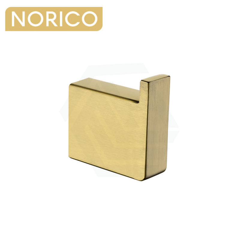 Robe Hook Stainless Steel Square Brushed Yellow Gold