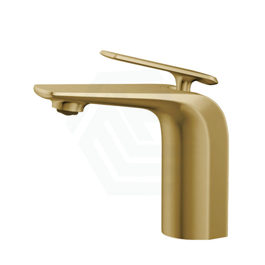 G#1(Gold) Norico Esperia Brushed Gold Solid Brass Mixer Tap For Basins Short Basin Mixers