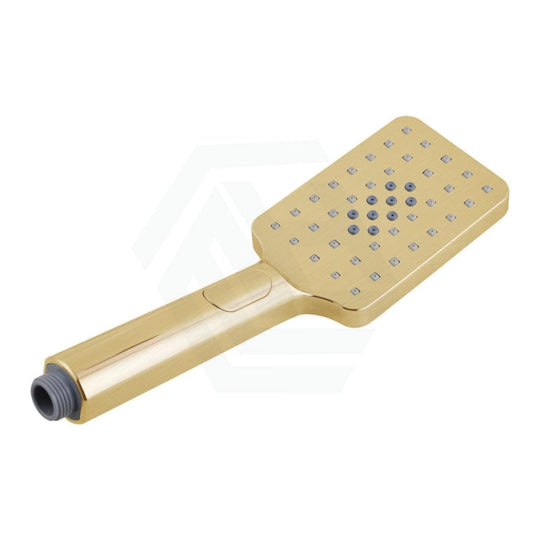G#1(Gold) Norico Esperia Square Brushed Gold Shower Rail With 3 Mode Handheld Set