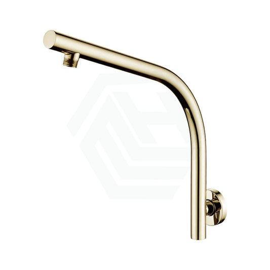 G#1(Gold) Norico Round Shower Arm Wall Mounted Brushed Gold Arms
