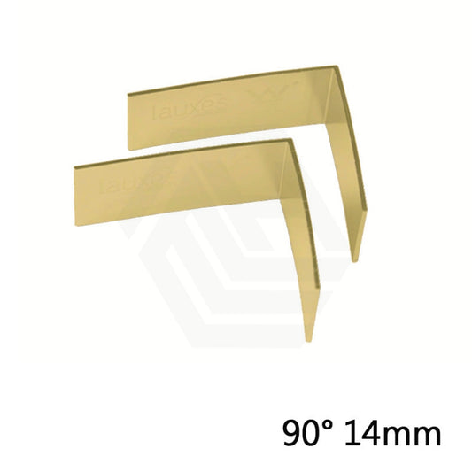 90-Degree Lauxes Matte Gold Shower Grate Joiners 14/26Mm 90° 14Mm Joiner Drain Accessories