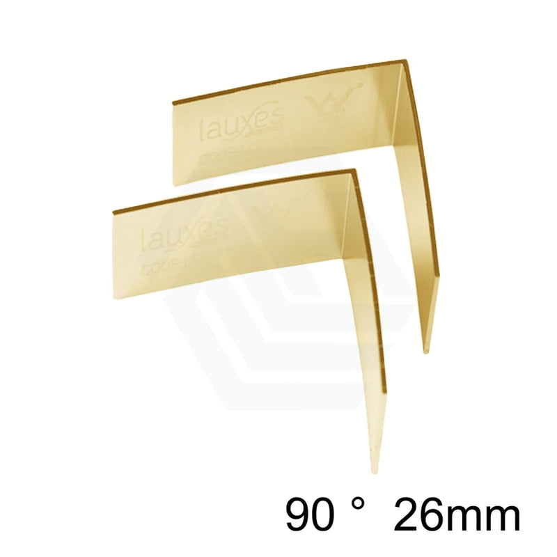 90-Degree Lauxes Matte Gold Shower Grate Joiners 14/26Mm 90° 26Mm Joiner Drain Accessories