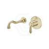 G#2(Gold) Fienza Eleanor Wall Basin/Bath Mixer Set Urban Brass / Bath/Basin Tap Sets