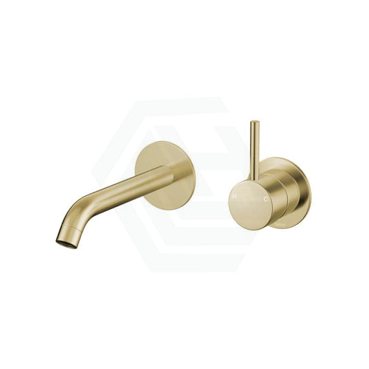 G#2(Gold) Fienza Kaya 160/200Mm Urban Brass Solid Wall Mixer With Spout Tap Set For Basin/Bath