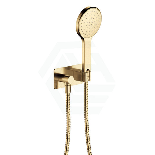 G#2(Gold) Fienza Kaya Urban Brass Hand Shower With Rectangle Plate Handheld Sets