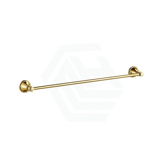 G#9(Gold) Ikon Clasico Single Towel Rail 600/800Mm Brushed Gold Rails