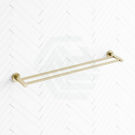 G#2(Gold) Meir 600Mm Round Solid Brass Tiger Bronze Double Towel Rail Rails