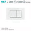 R&T Toilet Button For In-Wall Concealed Cistern Gloss White Surface G3005008W Toilets Push Buttons