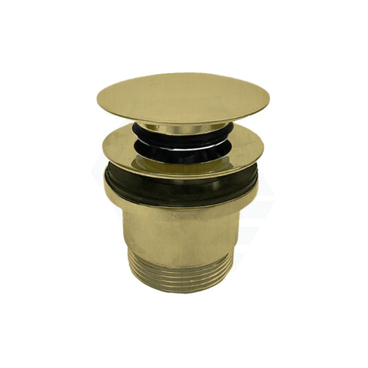 32/40mm Brushed Gold Universal Pop Up Waste with Overflow & No Overflow