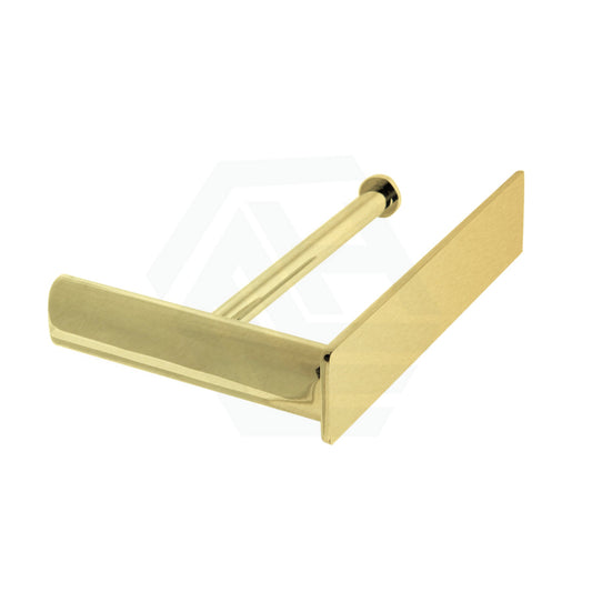 G#5(Gold) Linkware Gabe Toilet Roll Holder Brushed Gold Paper Holders