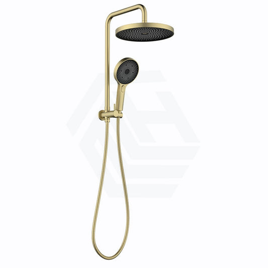 Linkware Gabe Twin Shower Brushed Gold Showers