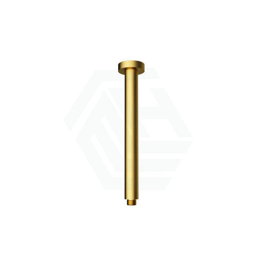 G#4(Gold) 312Mm Round Vertical Shower Arm Brushed Gold Arms
