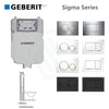 Geberit Frameless Inwall Concealed Cistern Sigma8 Push Button Available For Wall Floor Faced Pans